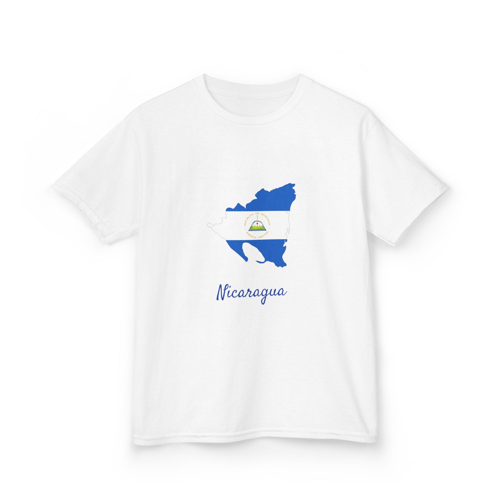 ALGODÓN GRUESO Camiseta de Niñas Nicaragua Diseño Nicaragua