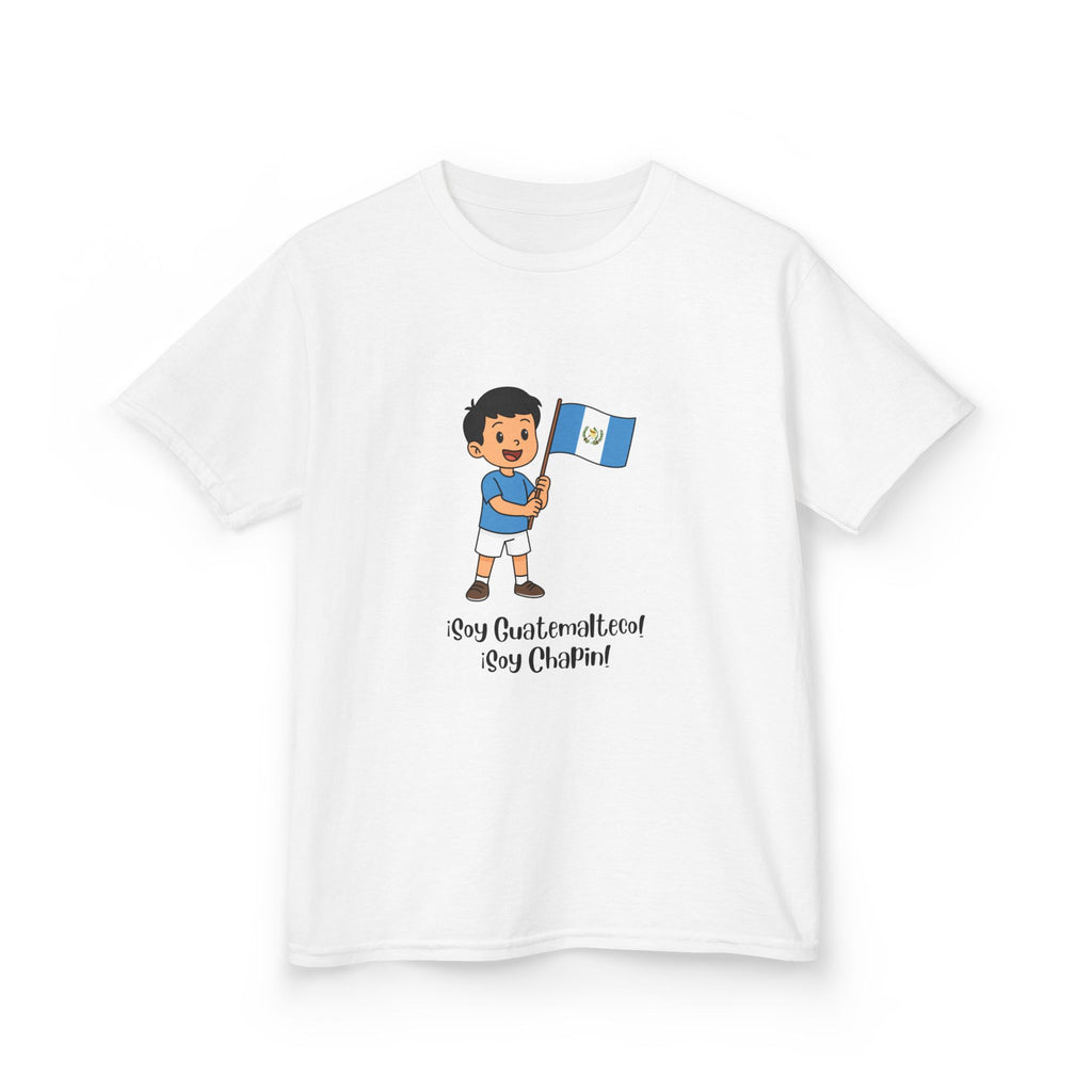 ALGODÓN GRUESO Camiseta de Niños Guatemala Soy Guatemalteco