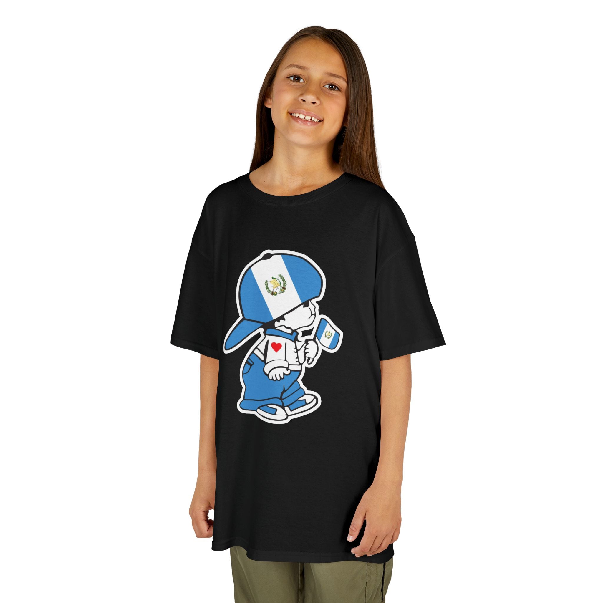 ALGODÓN GRUESO Camiseta de Niños Guatemala El Niño Chapín Original