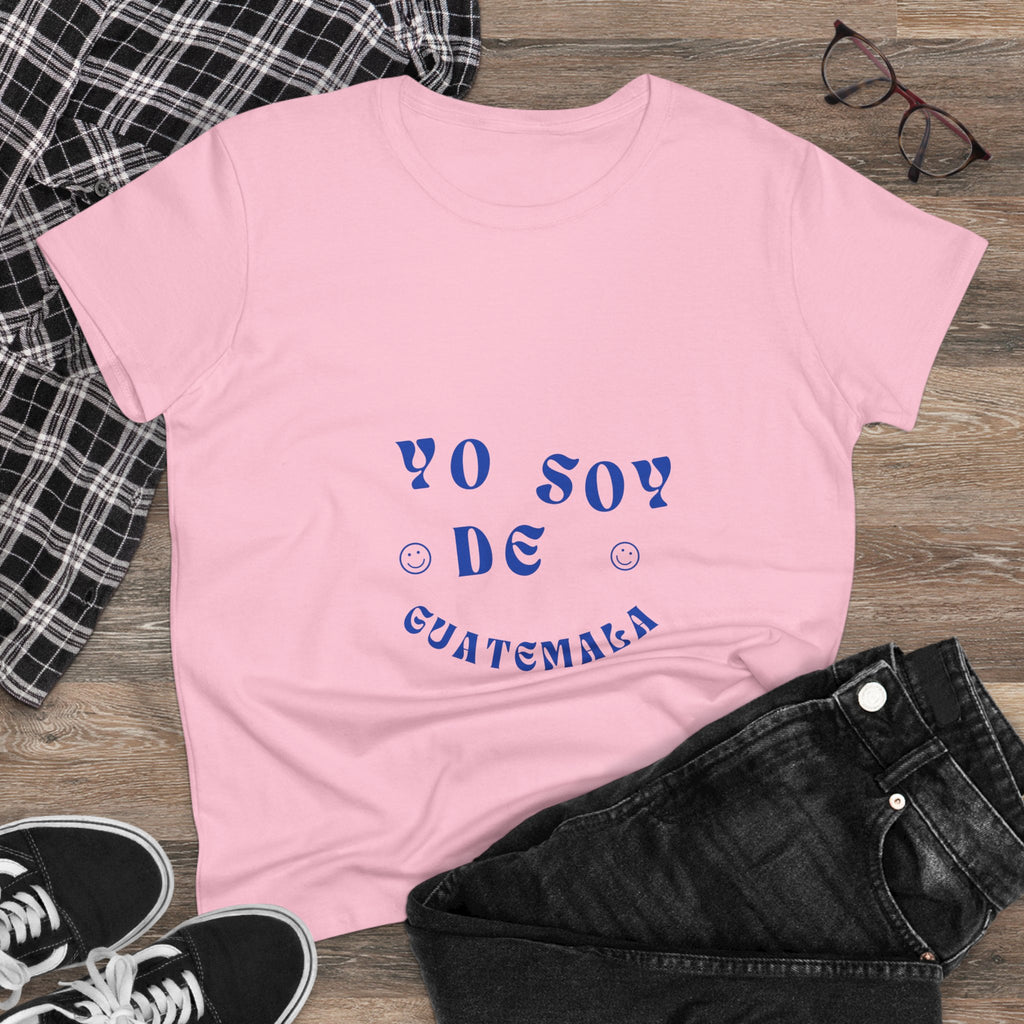 ALGODÓN DE MEDIO GROSOR Camiseta de Mujeres GuatemalaYo Soy de Guatemala