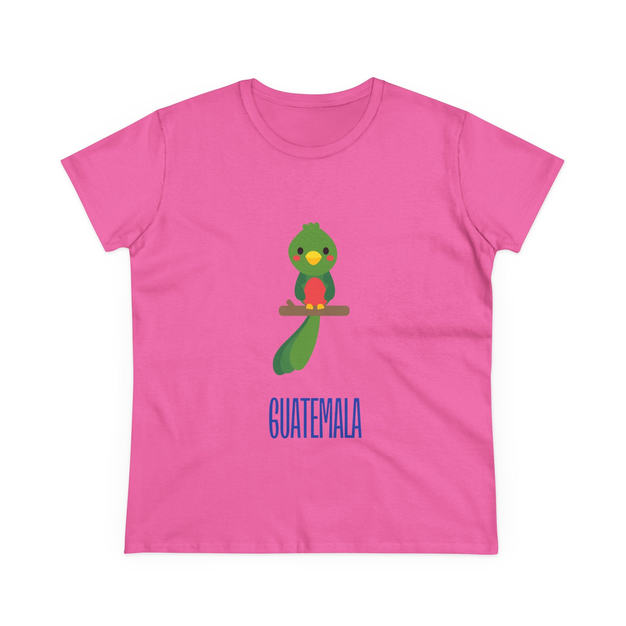 ALGODÓN DE MEDIO GROSOR Camiseta de Mujeres Quetzal Guatemala