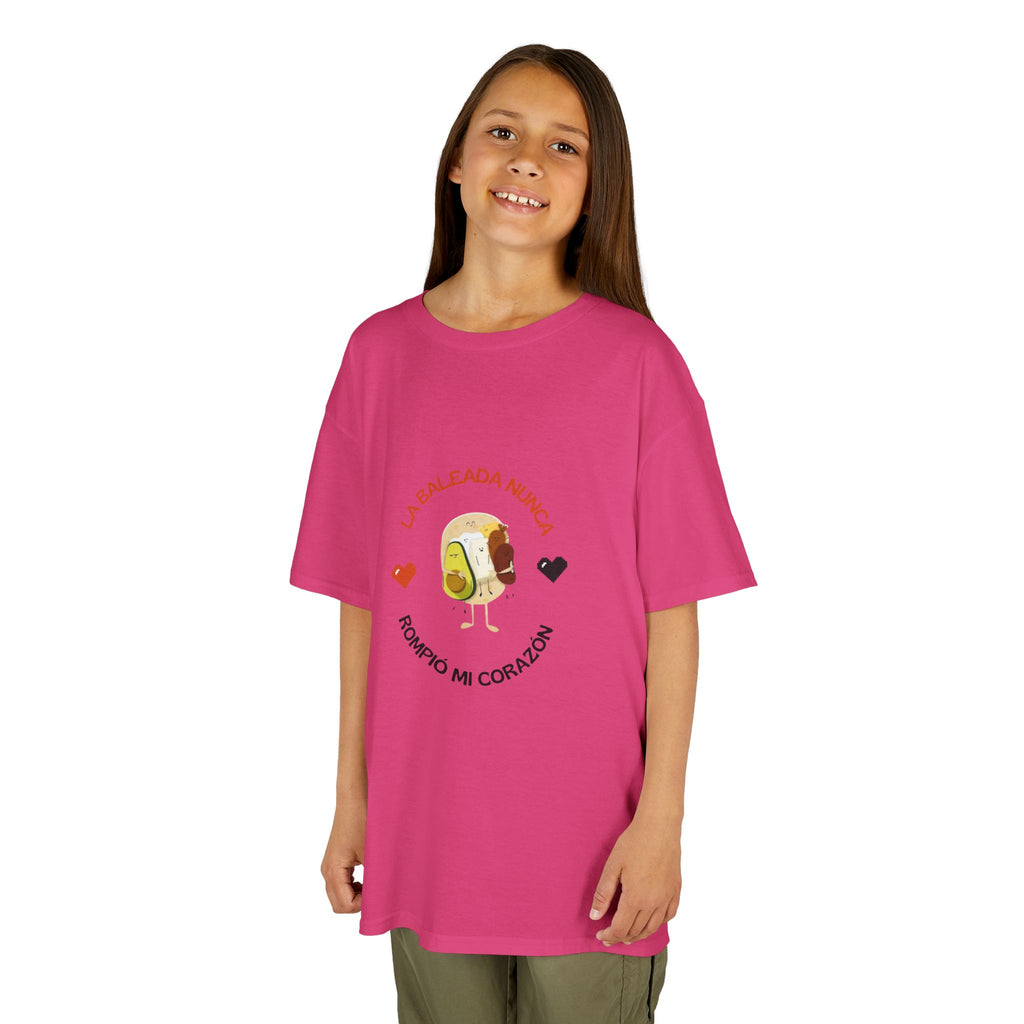 ALGODÓN GRUESO Camiseta de Niñas Honduras La Baleada Nunca Rompió Mi Corazón