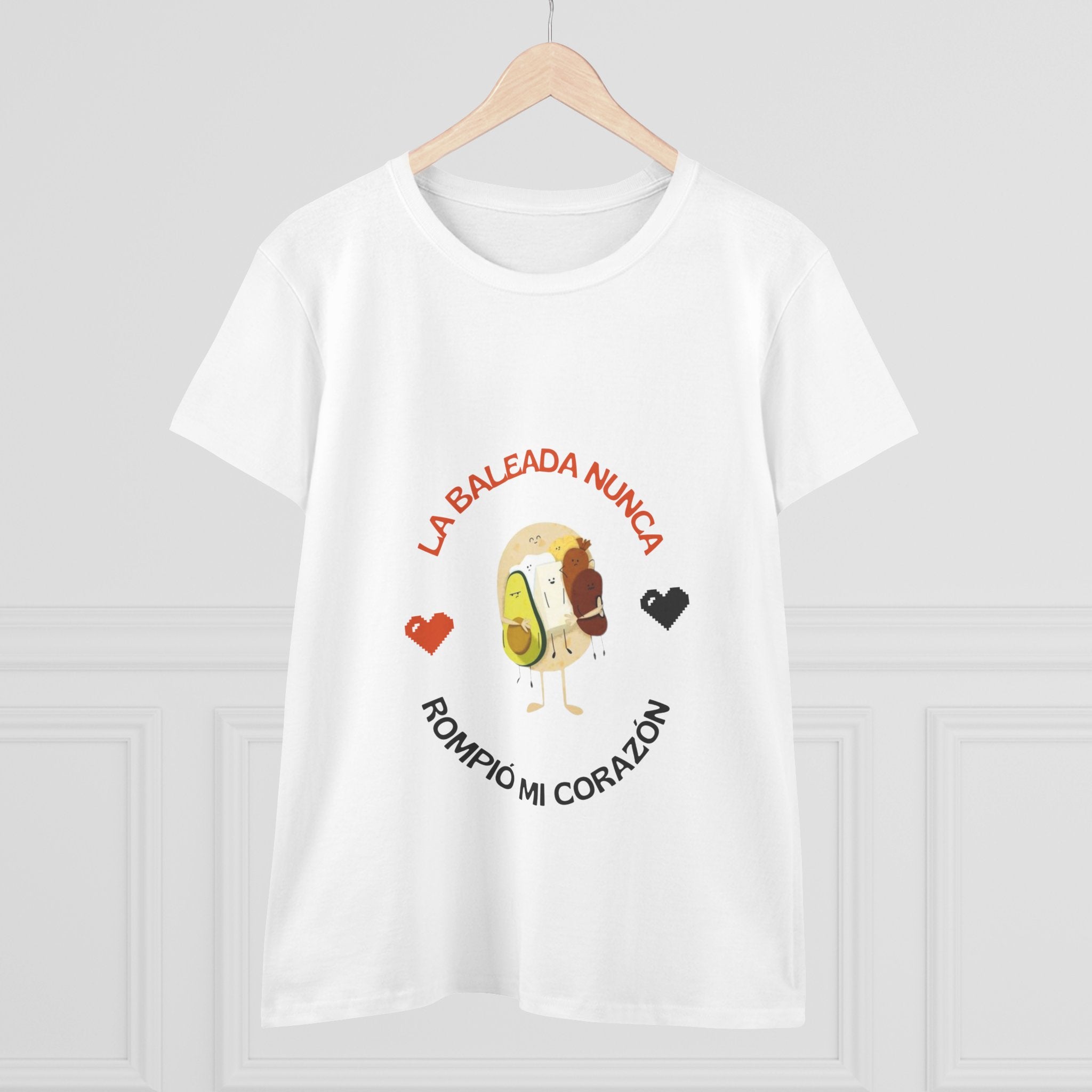 ALGODÓN DE MEDIO GROSOR Camiseta de Mujeres Honduras La Baleada Nunca Rompió Mi Corazón