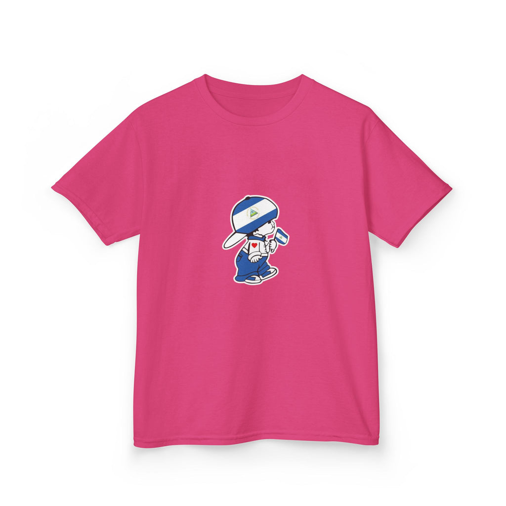 ALGODÓN GRUESO Camiseta de Niñas Nicaragua El Niño Nico Original