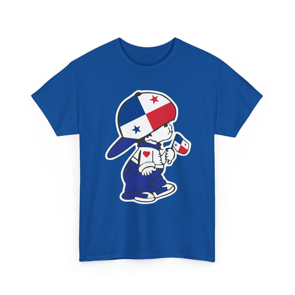 ALGODÓN GRUESO Camiseta de Hombres Panamá El Niño Canalero Original