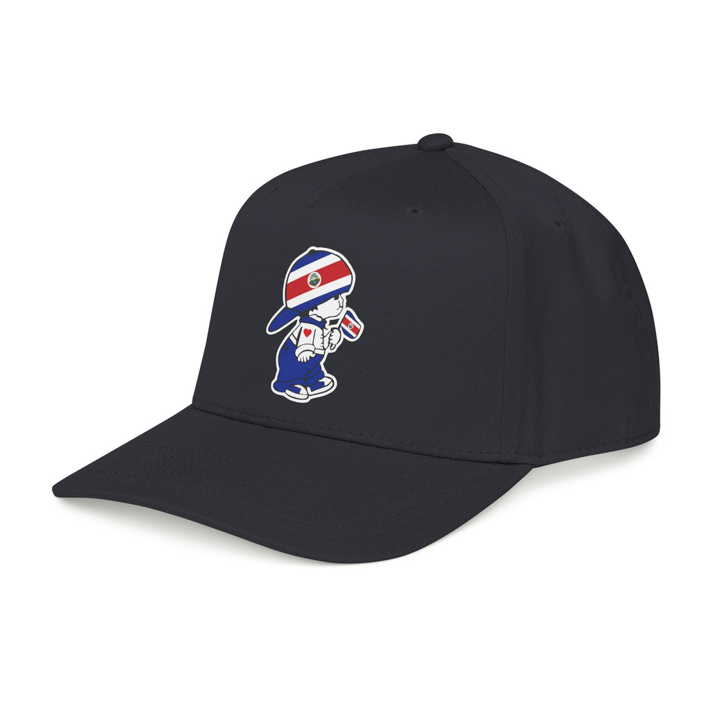 Gorra de béisbol de perfil medio Costa Rica El Niño Tico Original
