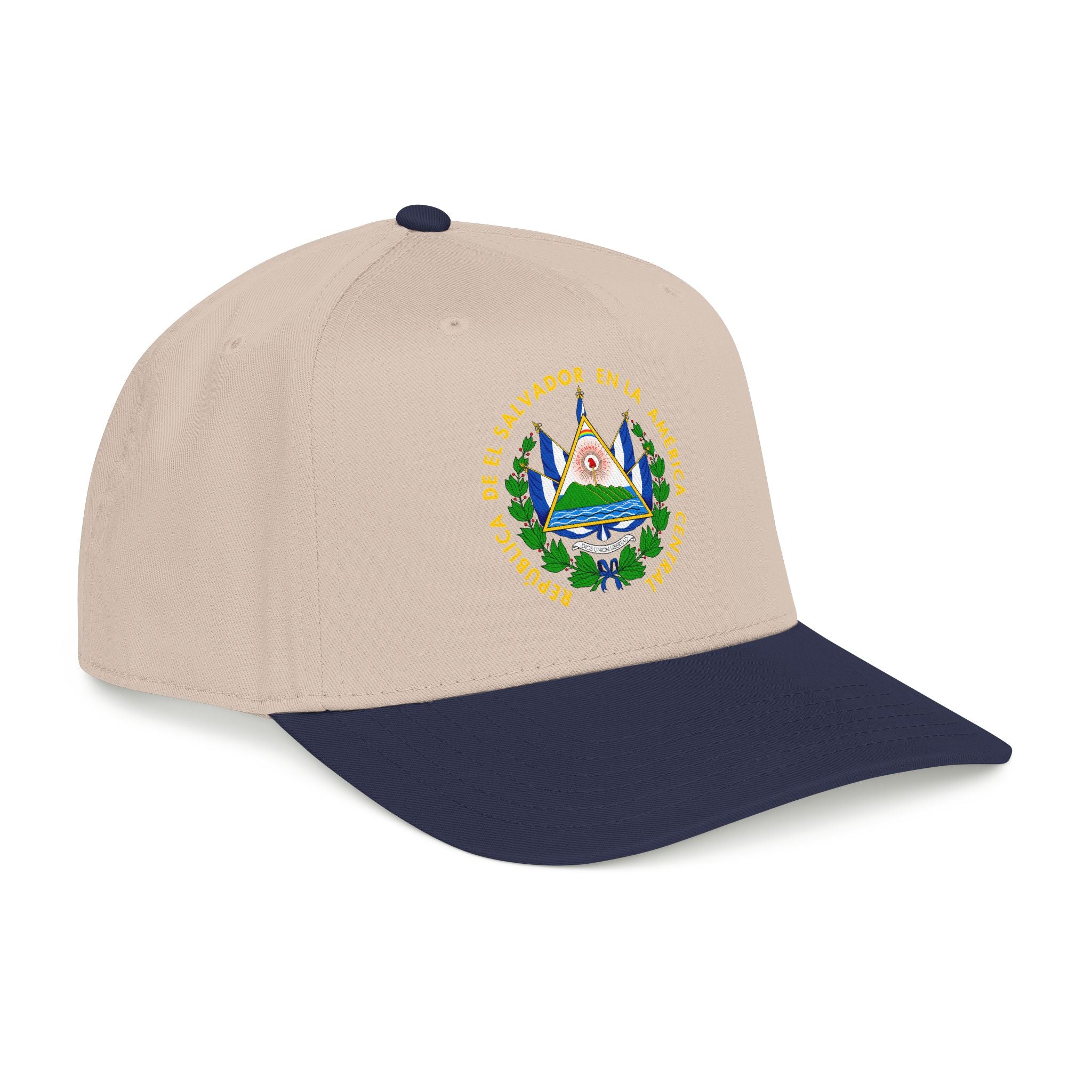 Gorra de béisbol de perfil medio El Salvador Escudo Nacional de El Salvador