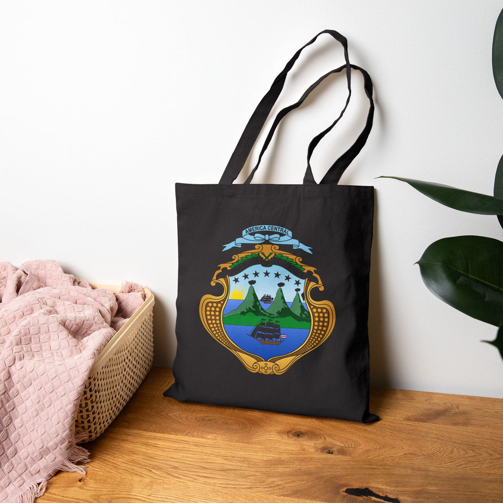 Bolsa de lona de algodón Costa Rica Escudo Nacional de Costa Rica