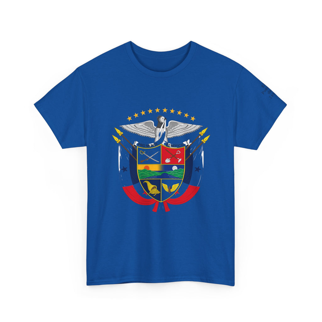 ALGODÓN GRUESO Camiseta de Hombres Panamá Escudo Nacional de Panamá