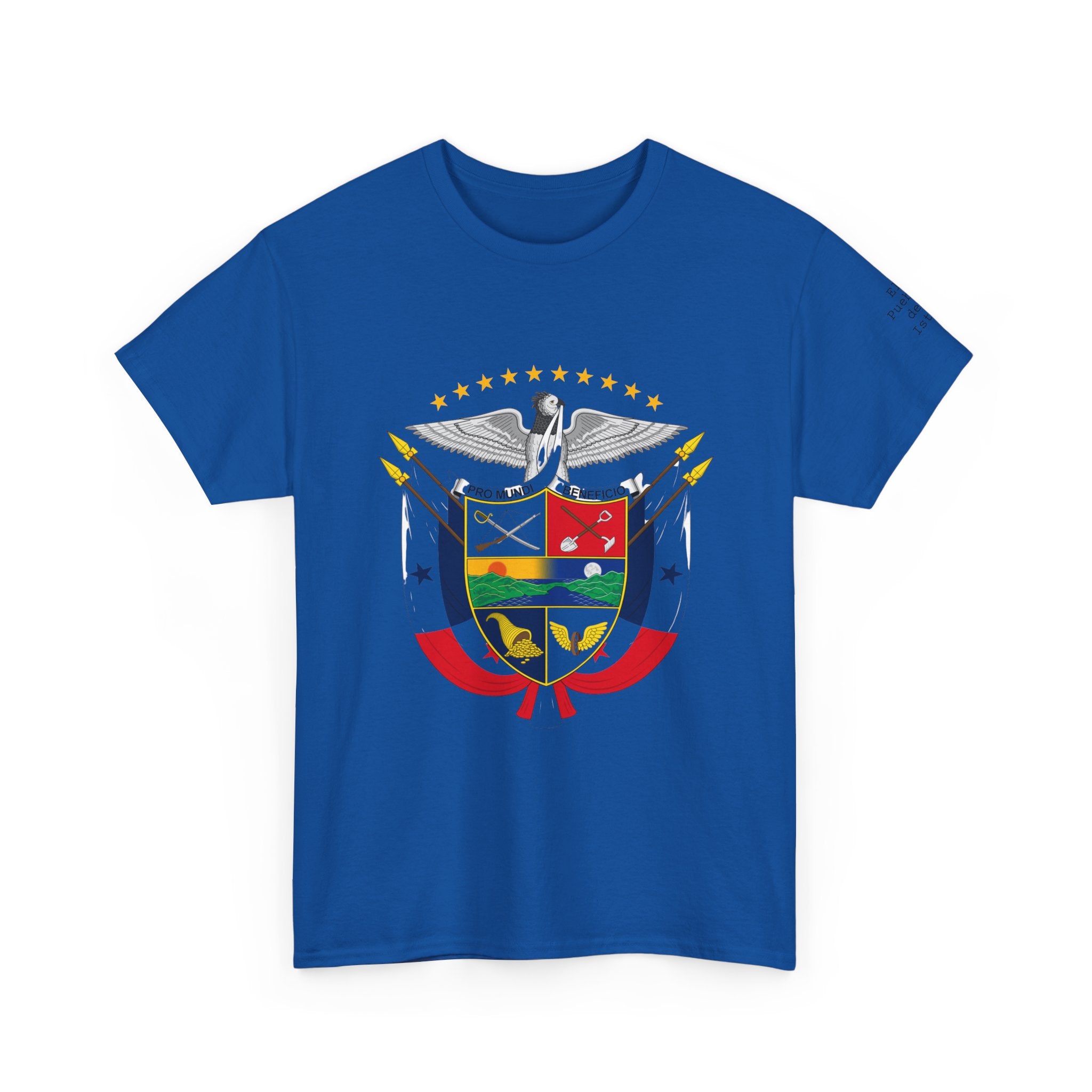 ALGODÓN GRUESO Camiseta de Hombres Panamá Escudo Nacional de Panamá