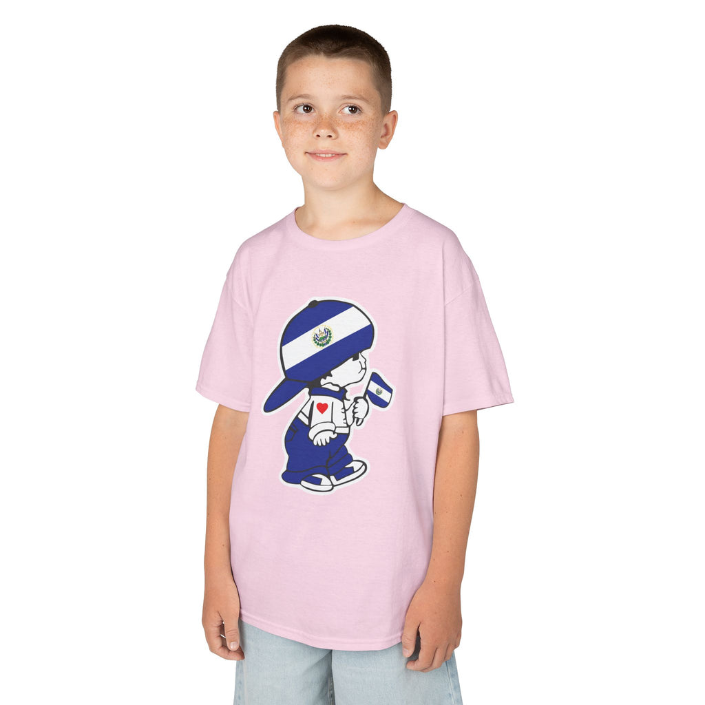 ALGODÓN GRUESO Camiseta de Niños El Salvador El Niño Guanaco Original