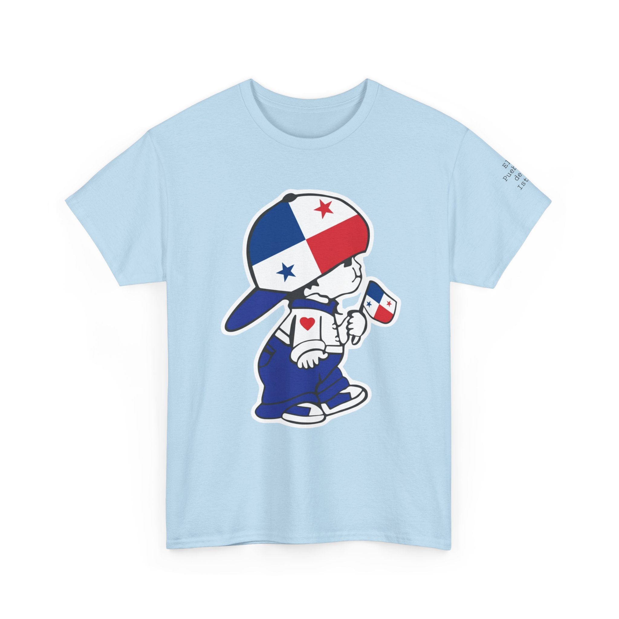 ALGODÓN GRUESO Camiseta de Hombres Panamá El Niño Canalero Original