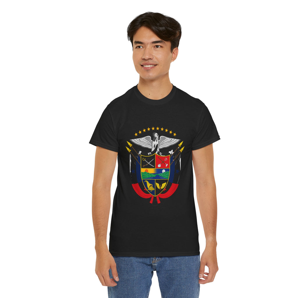 ALGODÓN GRUESO Camiseta de Hombres Panamá Escudo Nacional de Panamá