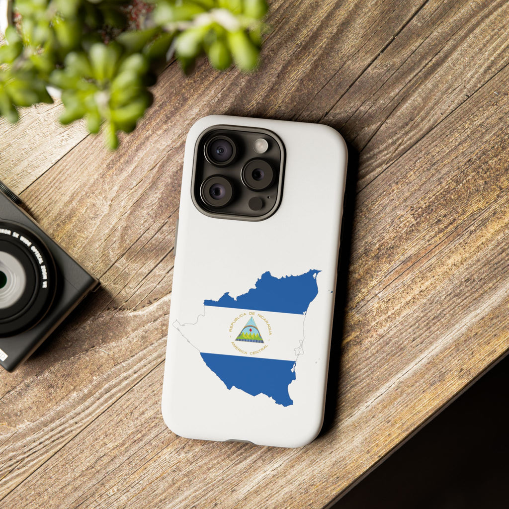 Funda para el móvil iPhone 15 silueta Nicaragua
