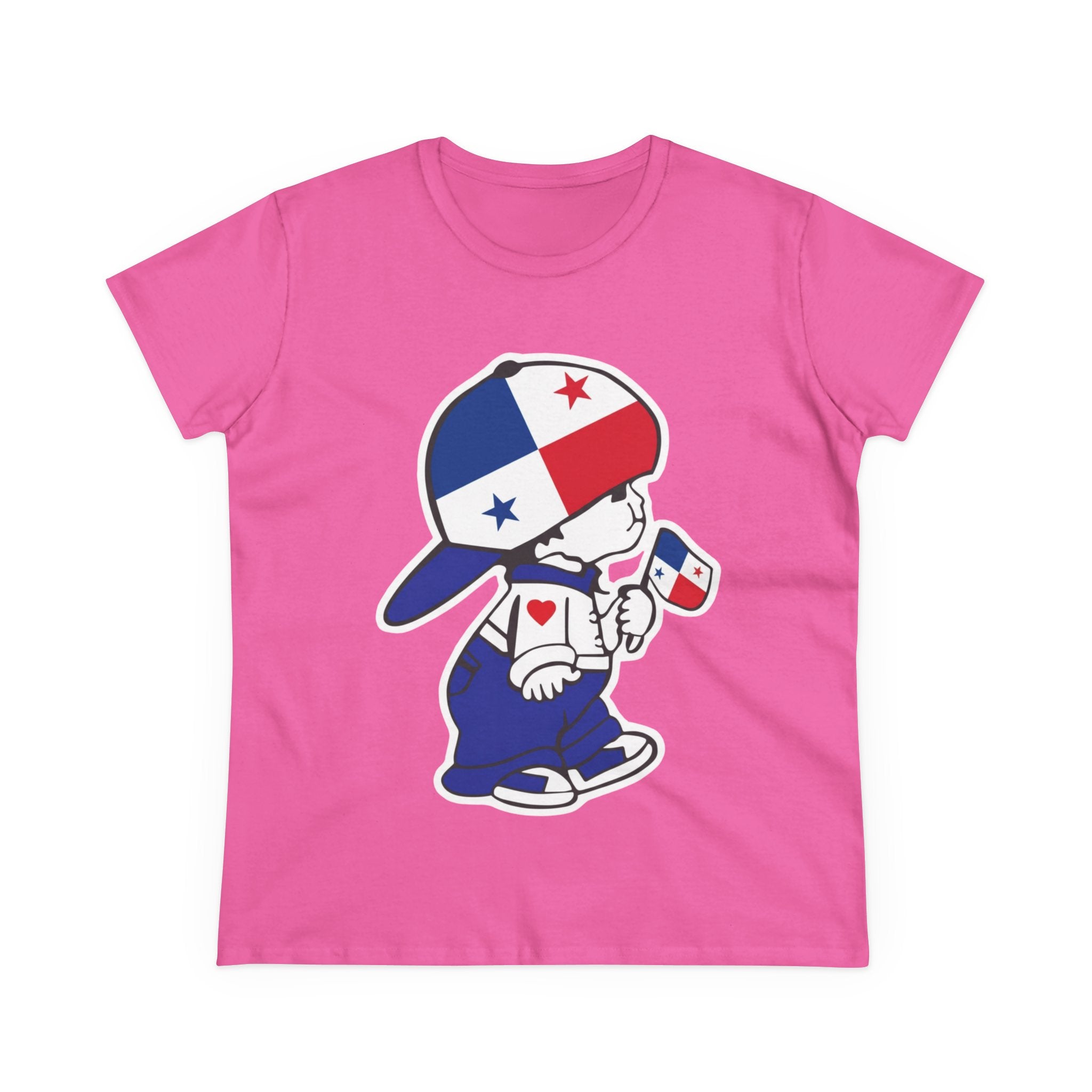 ALGODÓN DE MEDIO GROSOR Camiseta de Mujeres Panamá El Niño Canalero Original