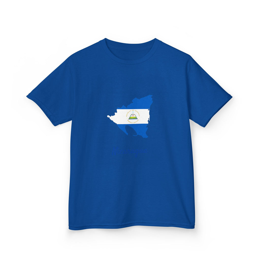 ALGODÓN GRUESO Camiseta de Niñas Nicaragua Diseño Nicaragua