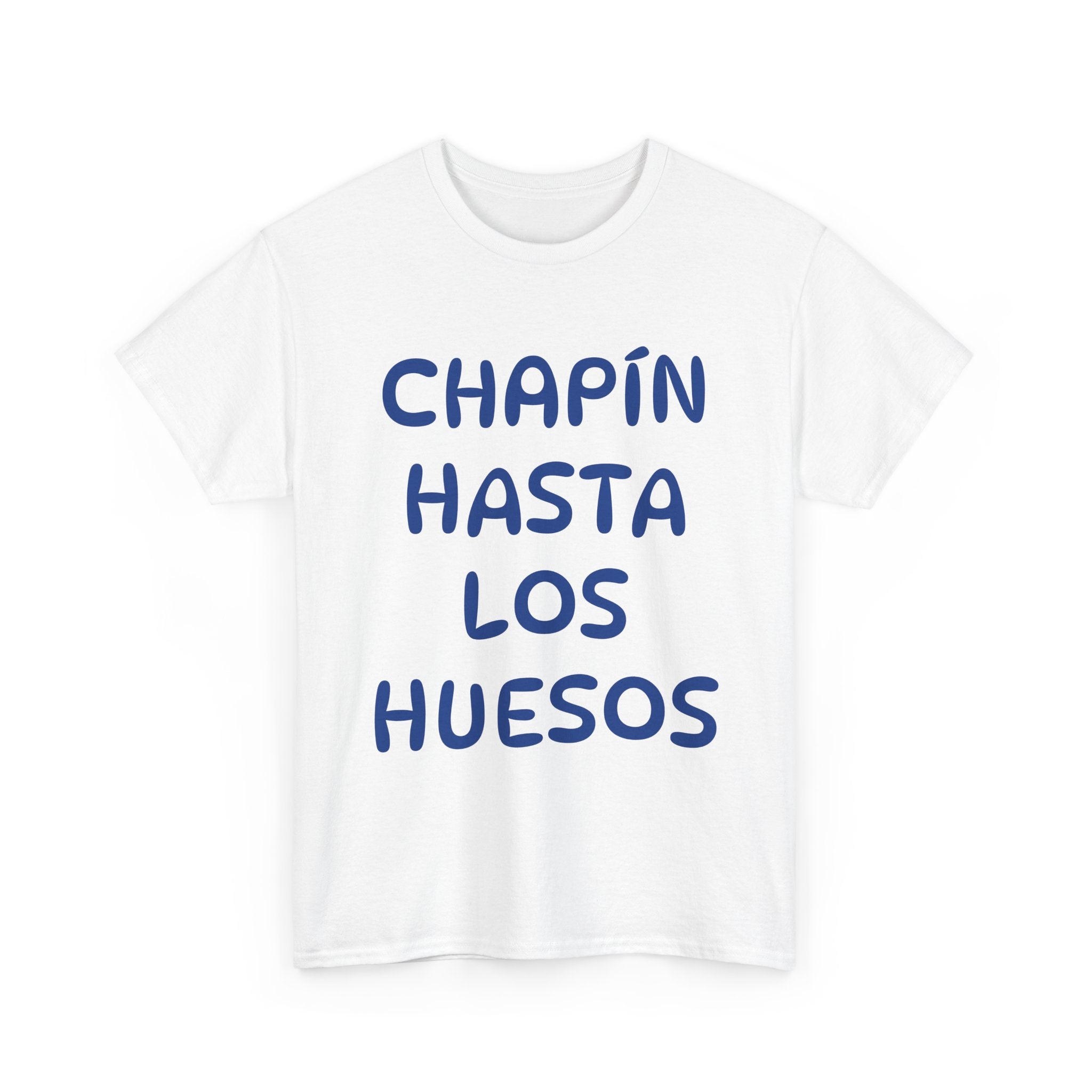 ALGODÓN GRUESO Camiseta de Hombres Guatemala Chapín Hasta Los Huesos