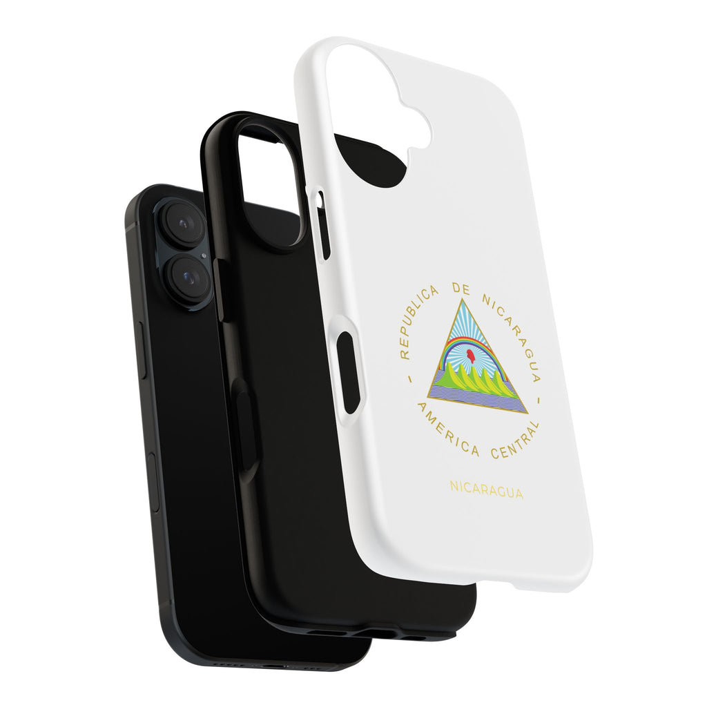 Funda Rigída Protectora para Teléfono iPhone 16 Nicaragua Escudo Nacional de Nicaragua