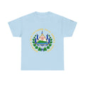 ALGODÓN GRUESO Camiseta de Hombres El Salvador Escudo Nacional de El Salvador
