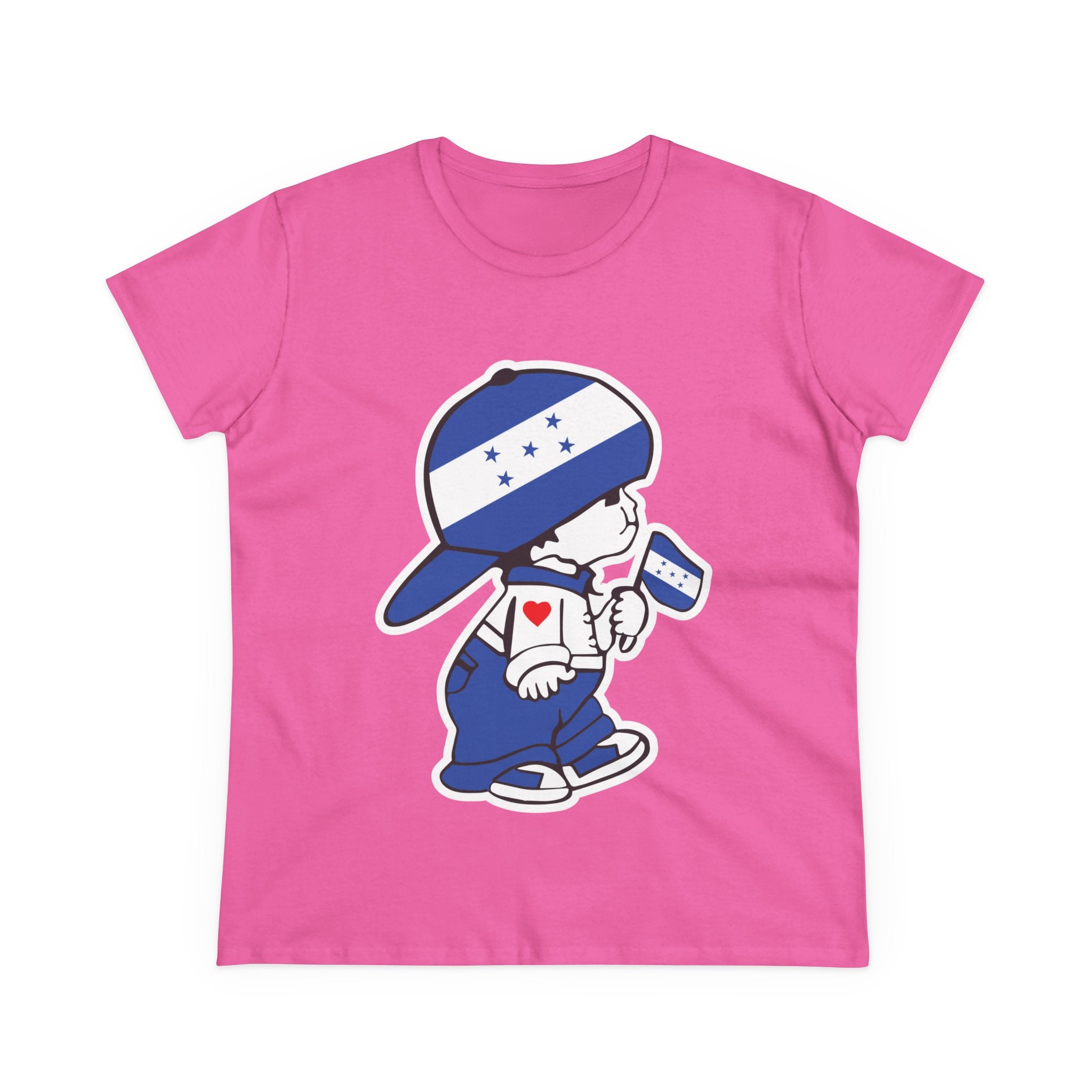 ALGODÓN DE MEDIO GROSOR Camiseta de Mujeres El Niño Chapín Original