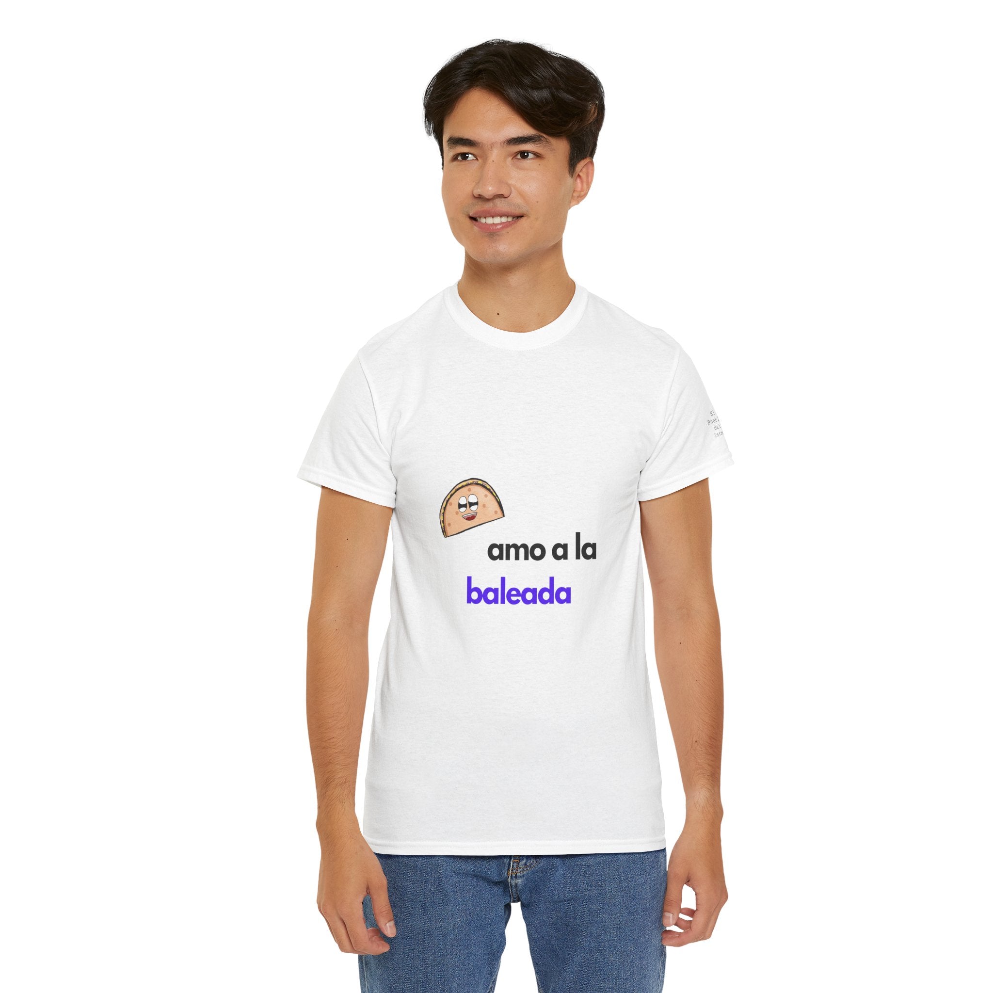 ALGODÓN GRUESO Camiseta de Hombres Honduras Diseño Amo a la baleada