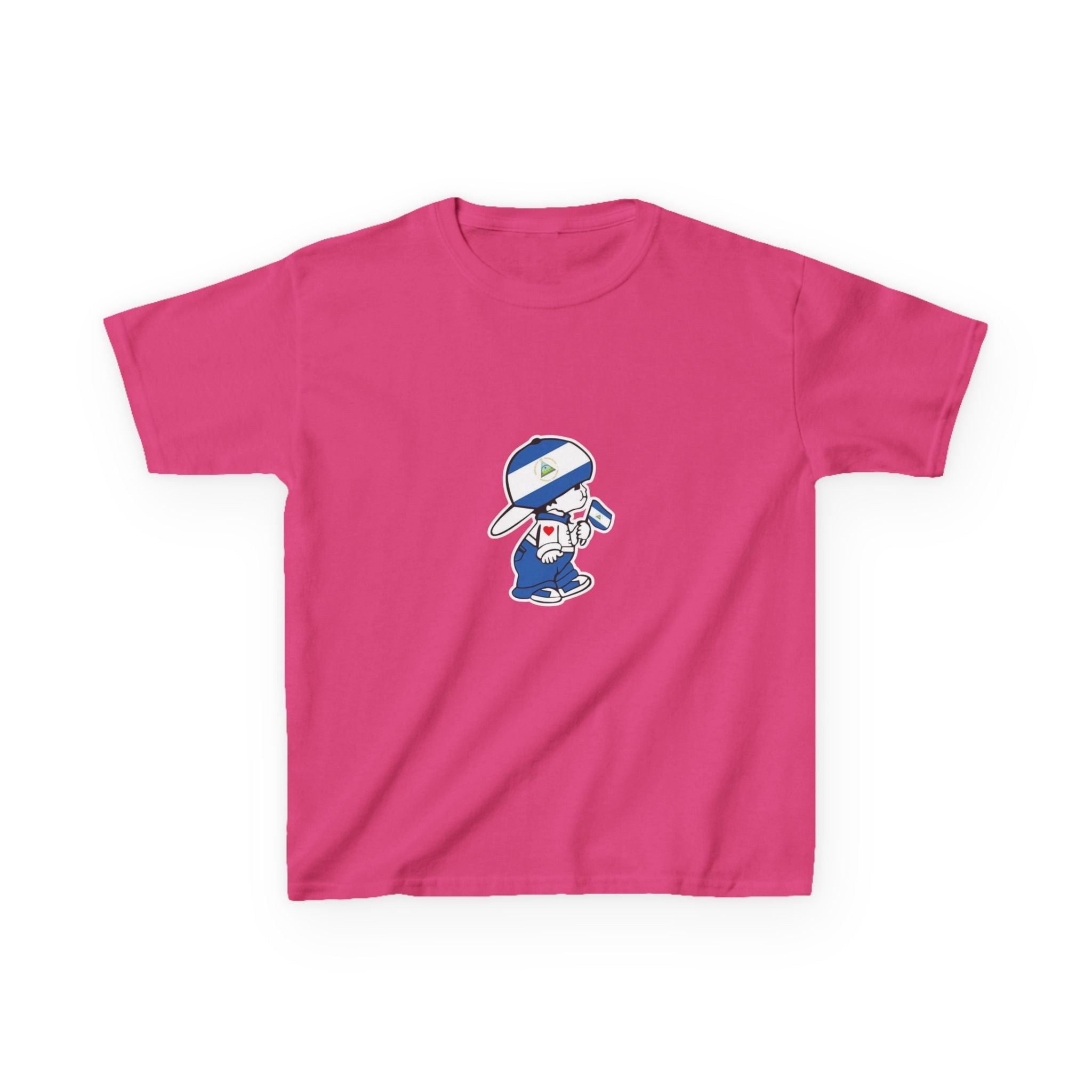 ALGODÓN GRUESO Camiseta de Niñas Nicaragua El Niño Nico Original