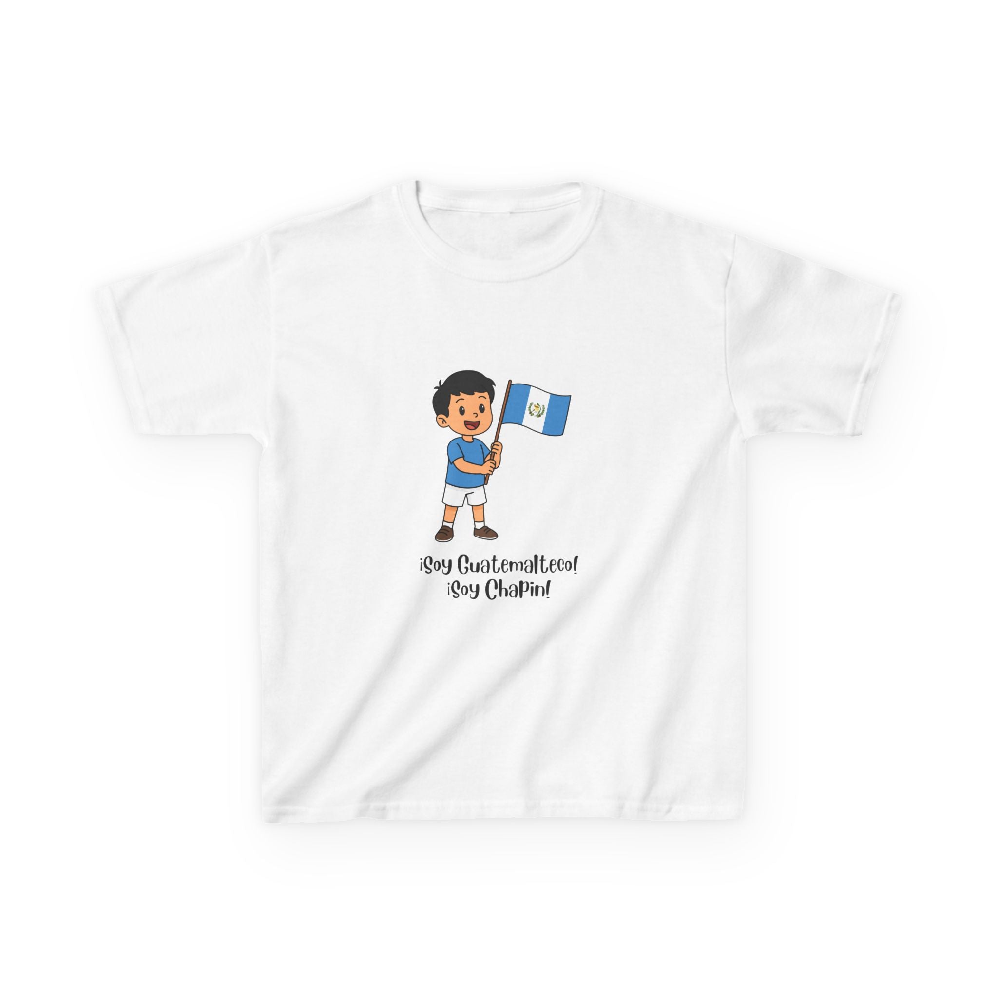 ALGODÓN GRUESO Camiseta de Niños Guatemala Soy Guatemalteco