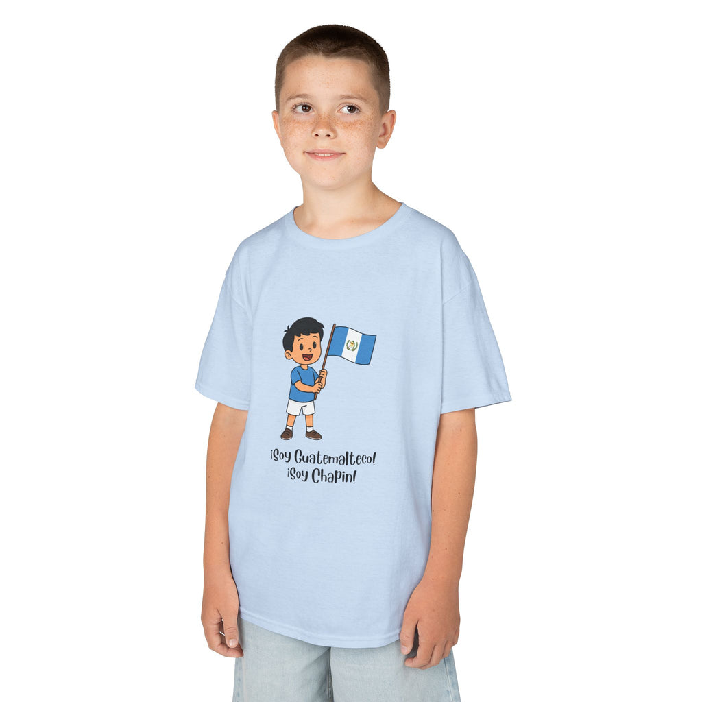ALGODÓN GRUESO Camiseta de Niños Guatemala Soy Guatemalteco