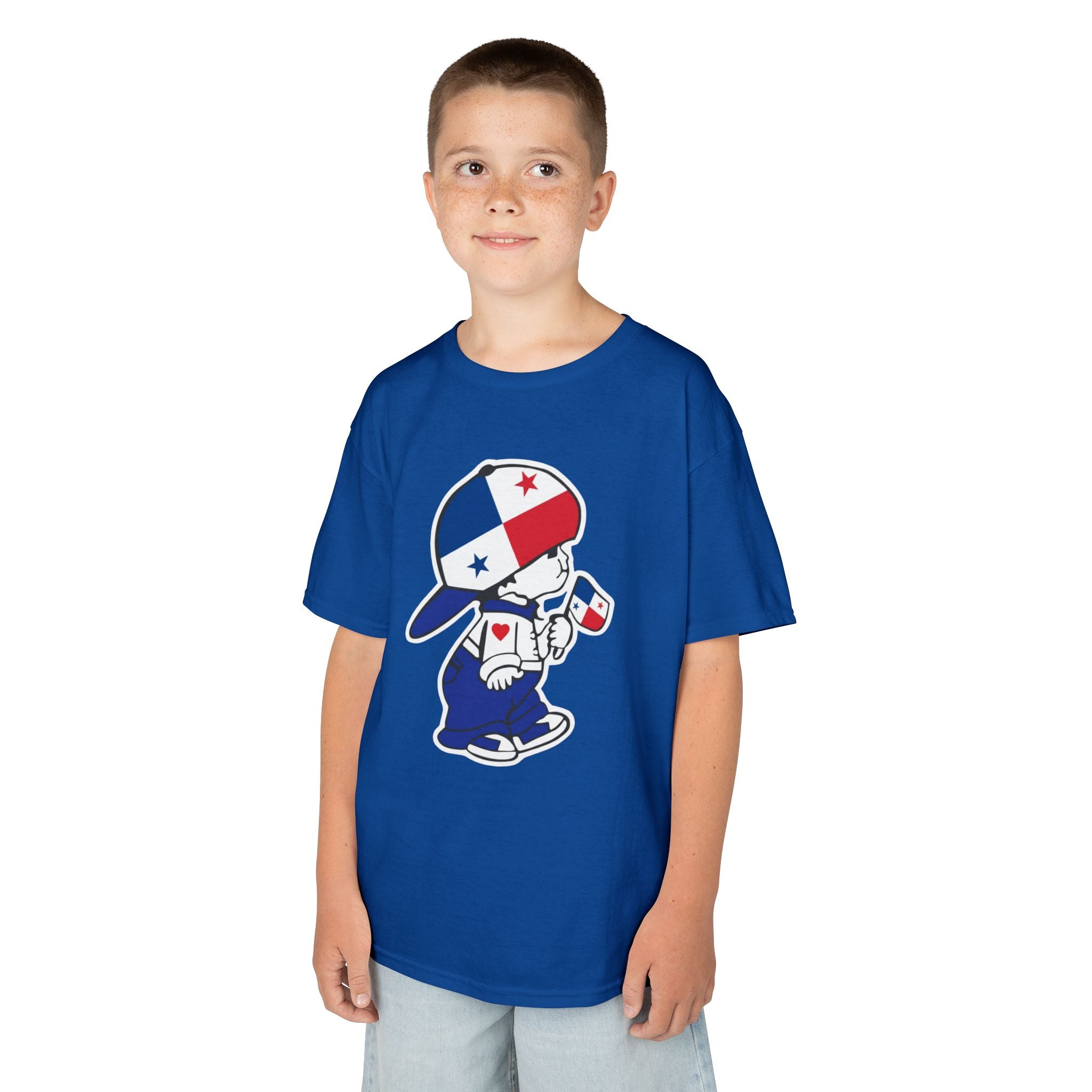 ALGODÓN GRUESO Camiseta de Niños Panamá Escudo Nacional de Panamá