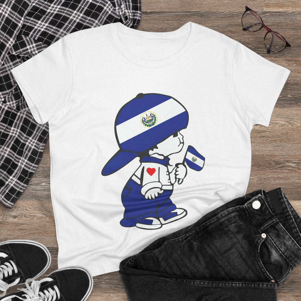 ALGODÓN DE MEDIO GROSOR Camiseta de Mujeres El Niño Guanaco Original