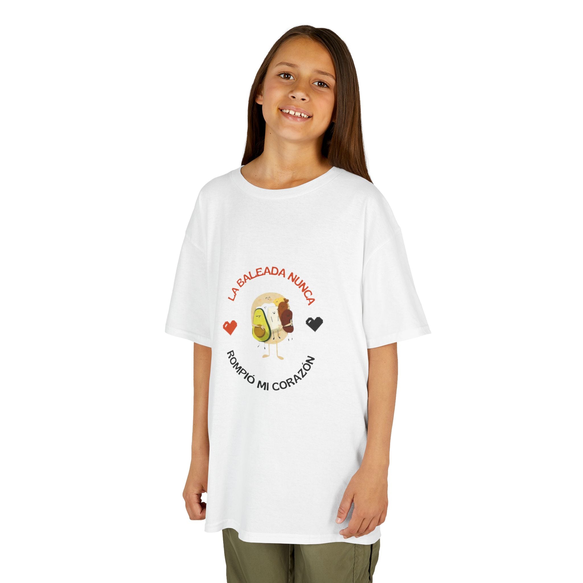 ALGODÓN GRUESO Camiseta de Niñas Honduras La Baleada Nunca Rompió Mi Corazón