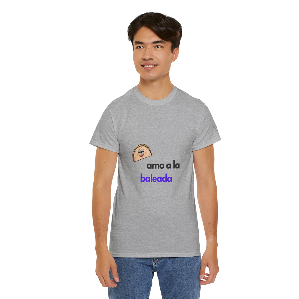 ALGODÓN GRUESO Camiseta de Hombres Honduras Diseño Amo a la baleada