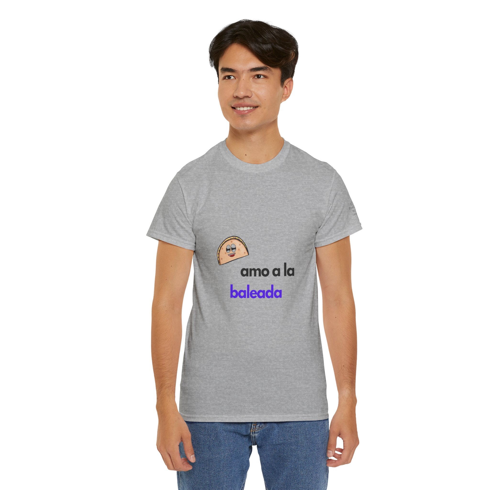 ALGODÓN GRUESO Camiseta de Hombres Honduras Diseño Amo a la baleada