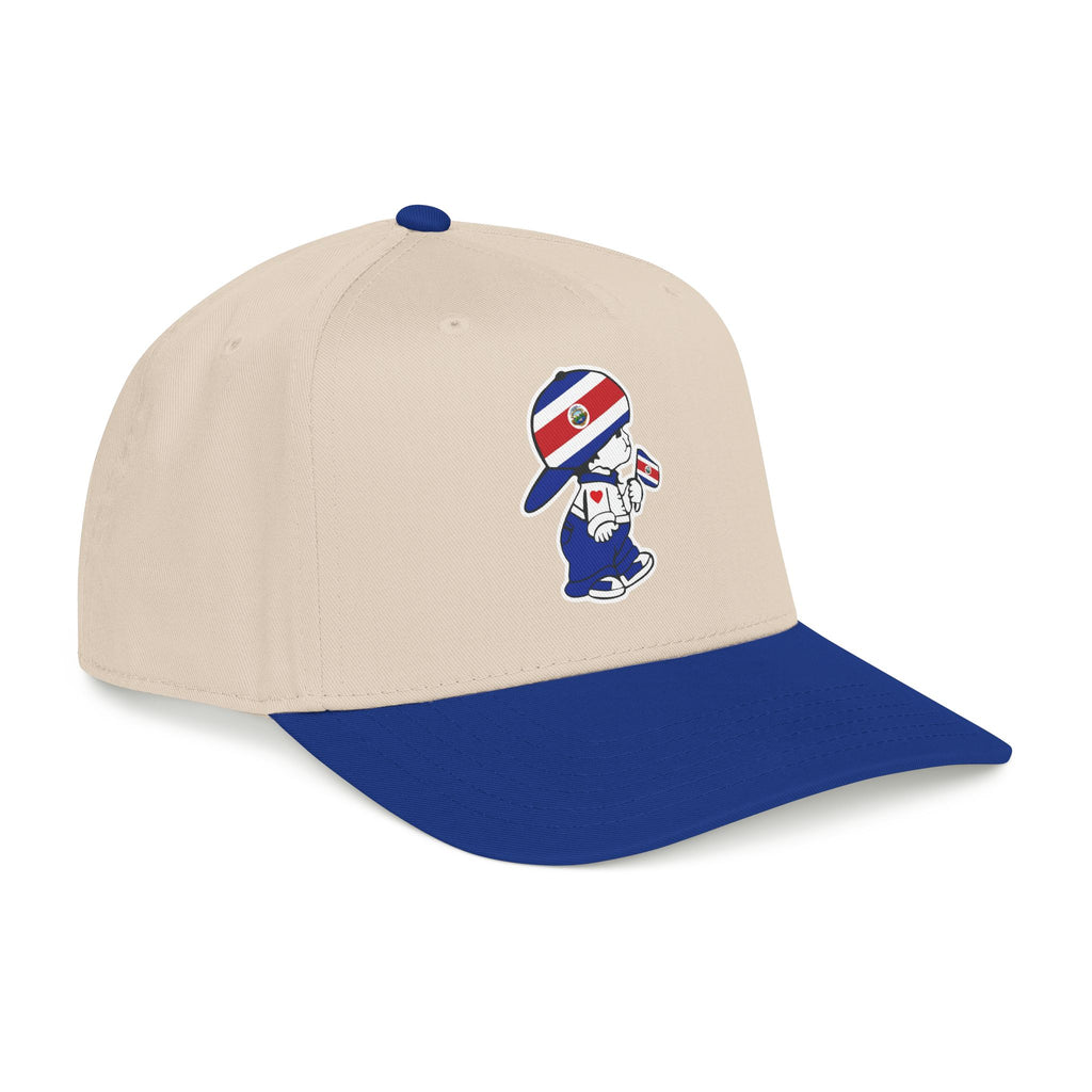 Gorra de béisbol de perfil medio Costa Rica El Niño Tico Original