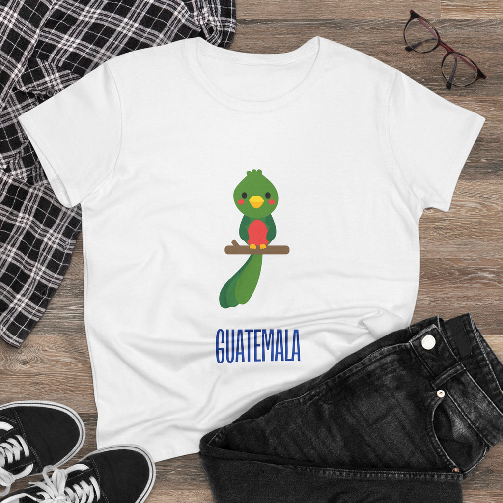 ALGODÓN DE MEDIO GROSOR Camiseta de Mujeres Quetzal Guatemala