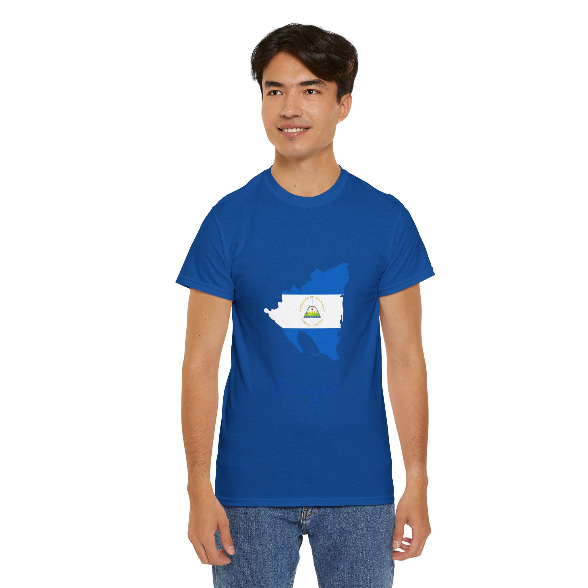 ALGODÓN GRUESO Camiseta de Hombres Nicaragua Diseño Nicaragua