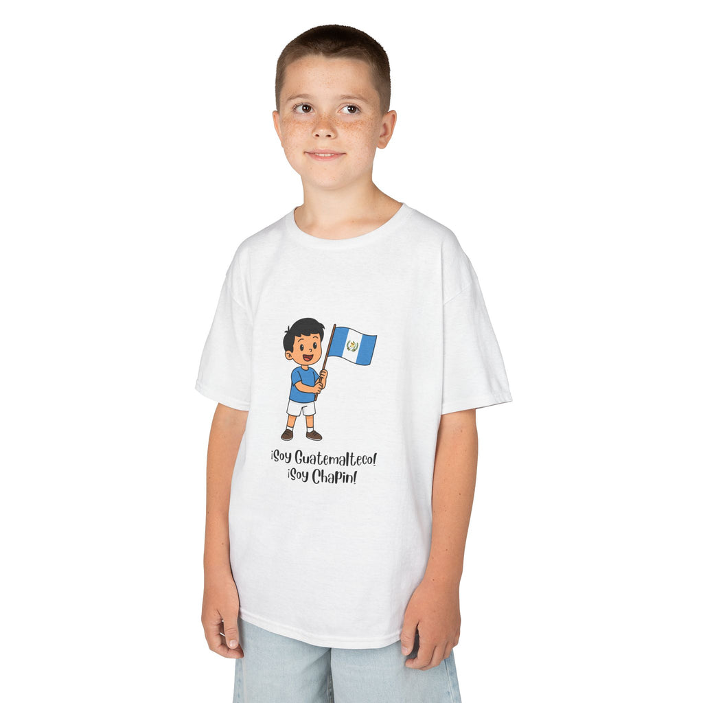 ALGODÓN GRUESO Camiseta de Niños Guatemala Soy Guatemalteco
