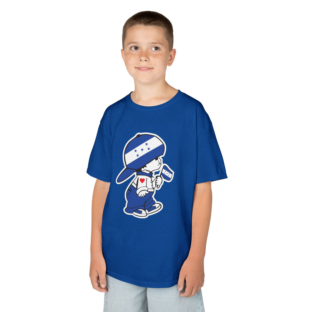 ALGODÓN GRUESO Camiseta de Niños Honduras El Niño Catracho Original