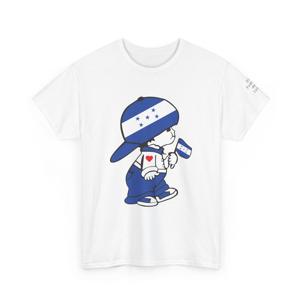 ALGODÓN GRUESO Camiseta de Hombres Honduras El Niño Catracho Original