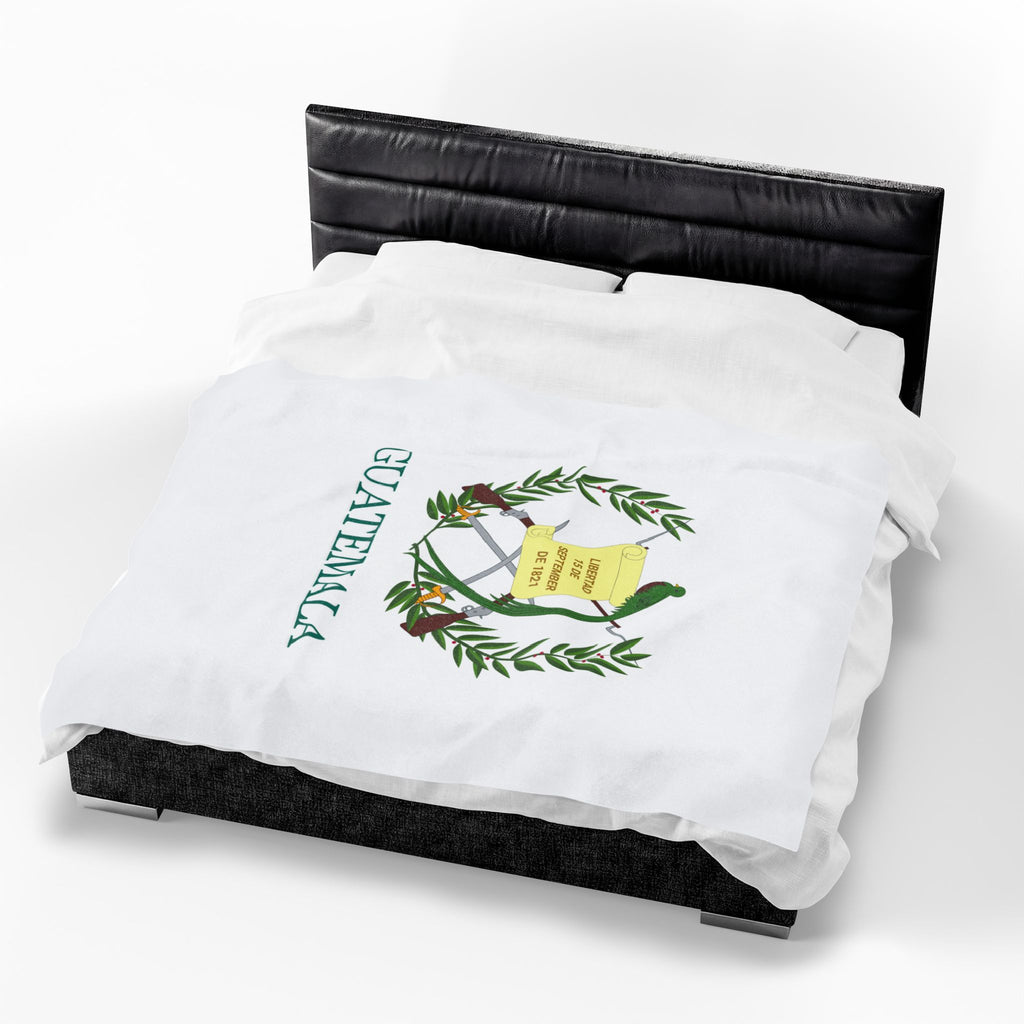 Colcha de terciopelo de algodón Guatemala Escudo Nacional de Guatemala