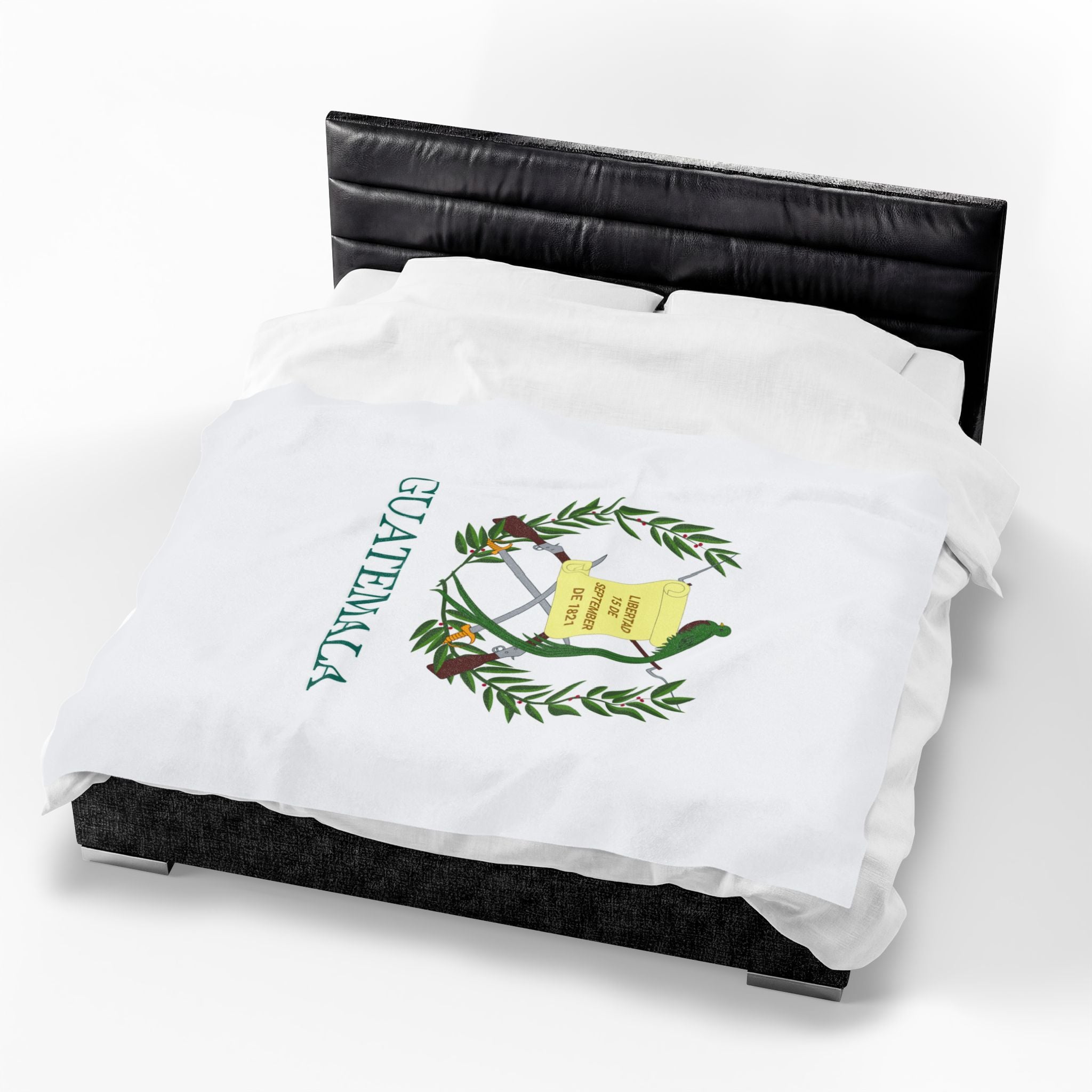 Colcha de terciopelo de algodón Guatemala Escudo Nacional de Guatemala