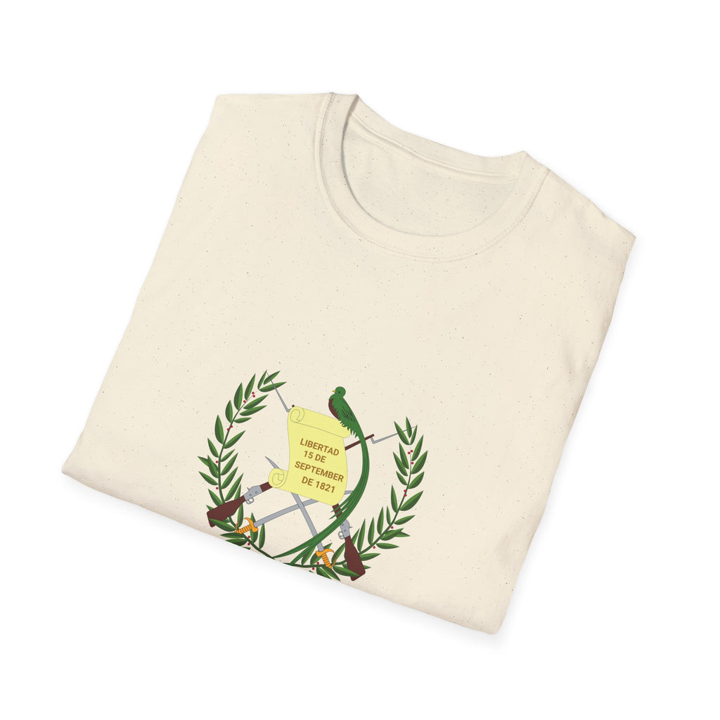 ALGODON DELGADO Camiseta de Hombres Escudo Nacional de Guatemala
