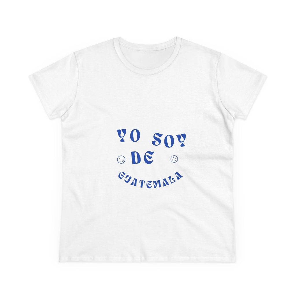 ALGODÓN DE MEDIO GROSOR Camiseta de Mujeres GuatemalaYo Soy de Guatemala