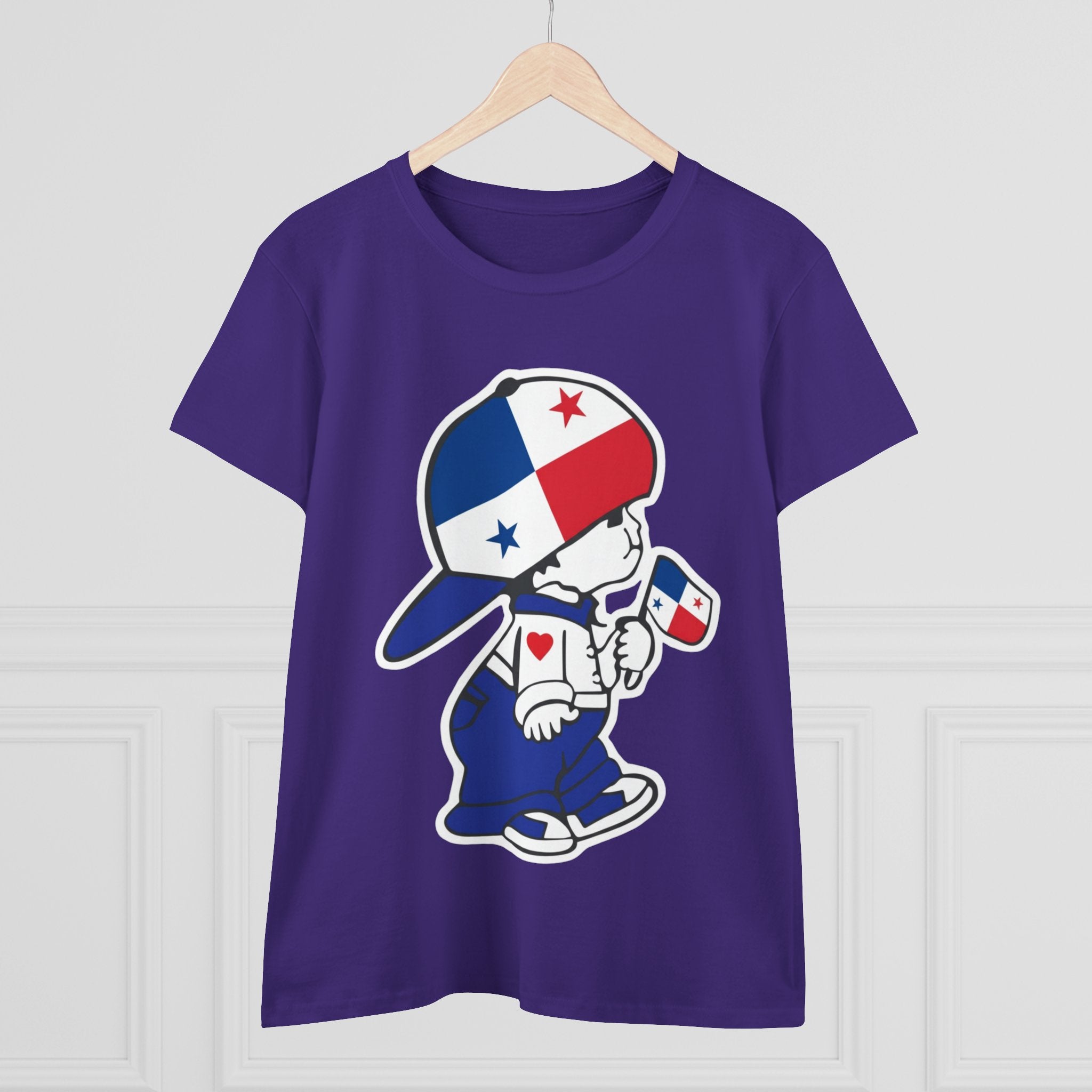 ALGODÓN DE MEDIO GROSOR Camiseta de Mujeres Panamá El Niño Canalero Original