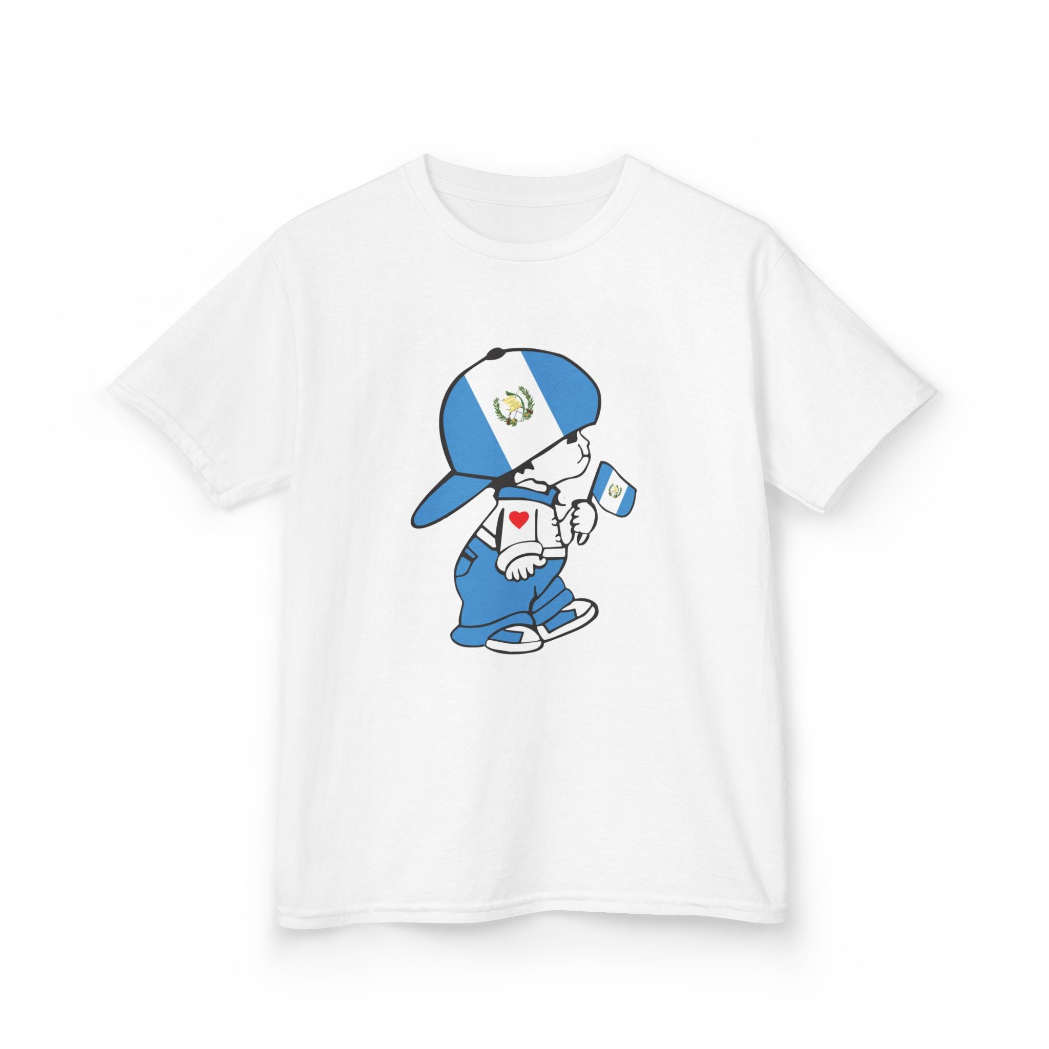 ALGODÓN GRUESO Camiseta de Niños Guatemala El Niño Chapín Original