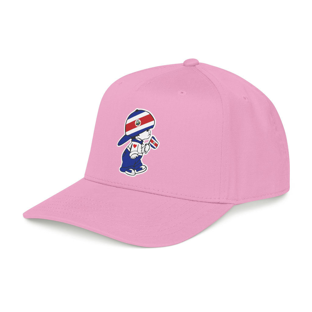 Gorra de béisbol de perfil medio Costa Rica El Niño Tico Original
