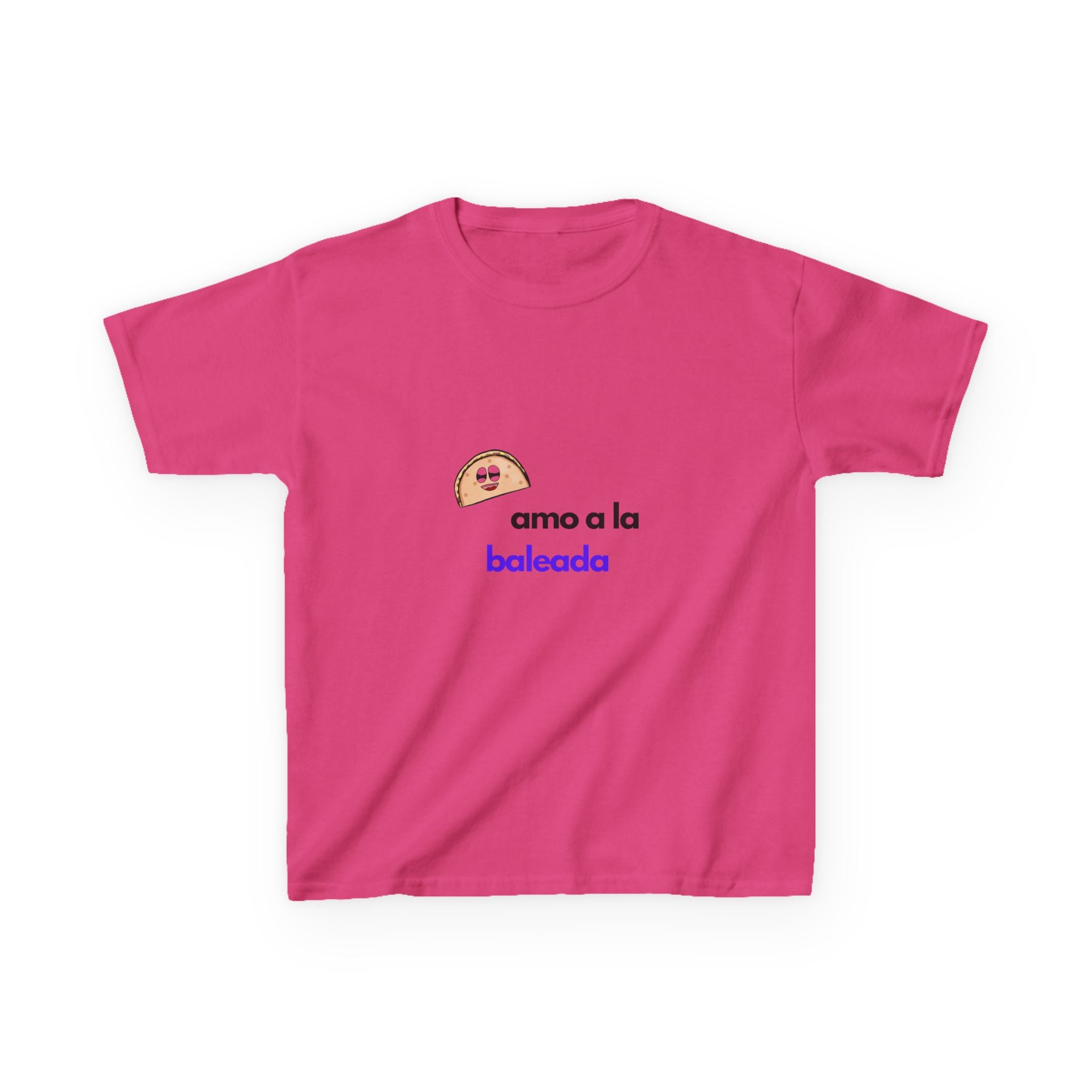 ALGODÓN GRUESO Camiseta de Niñas Honduras Diseño Amo a la baleada