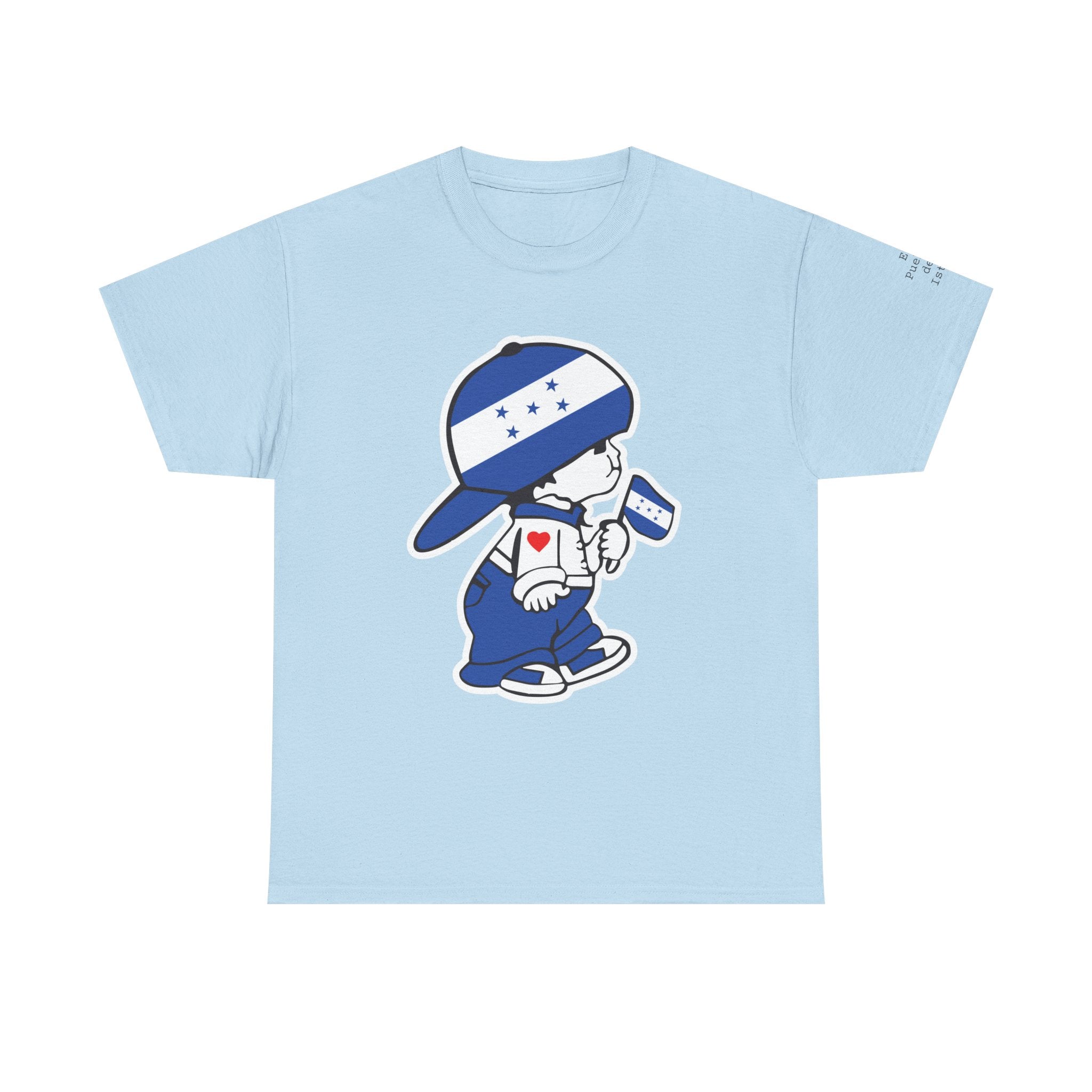 ALGODÓN GRUESO Camiseta de Hombres Honduras El Niño Catracho Original