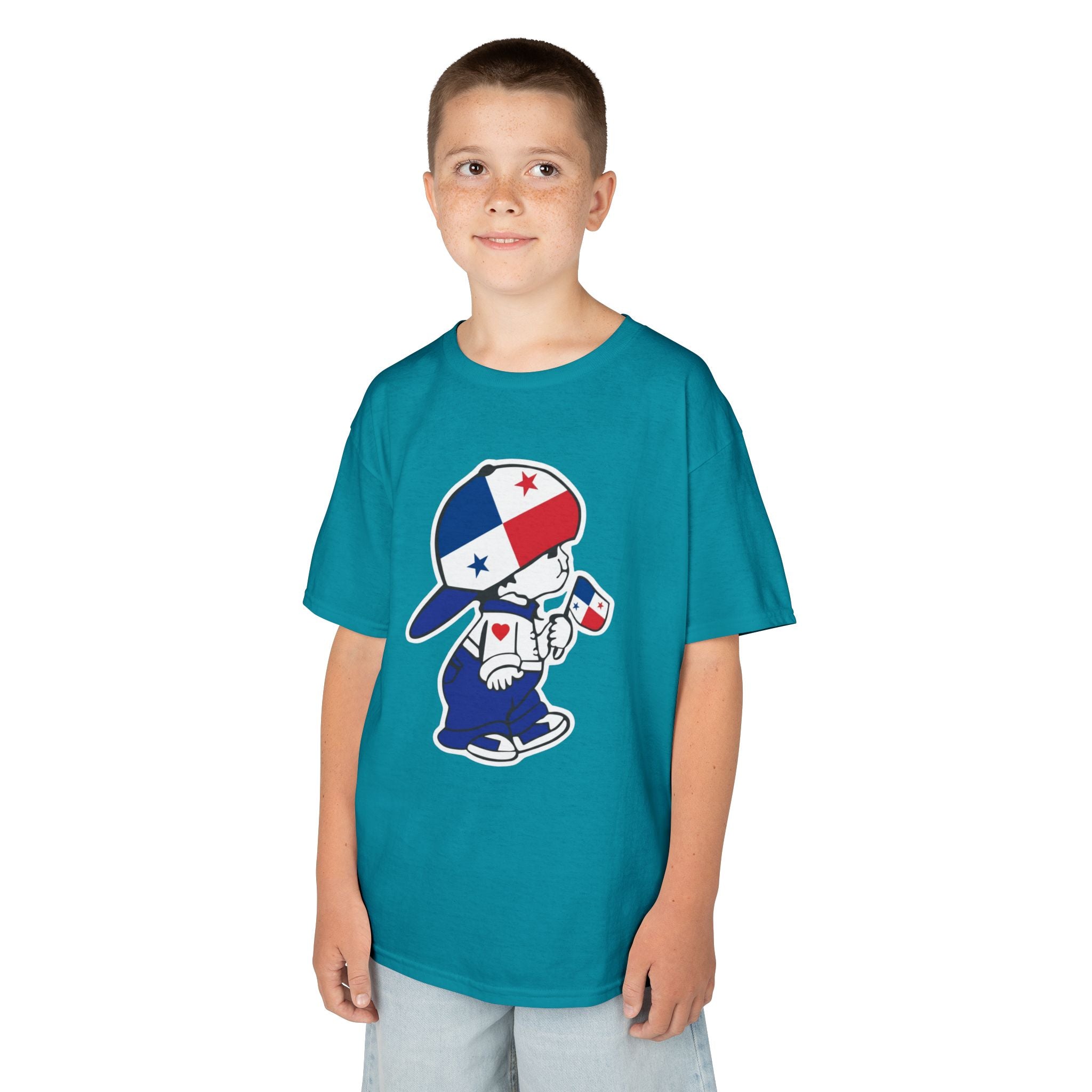 ALGODÓN GRUESO Camiseta de Niños Panamá Escudo Nacional de Panamá
