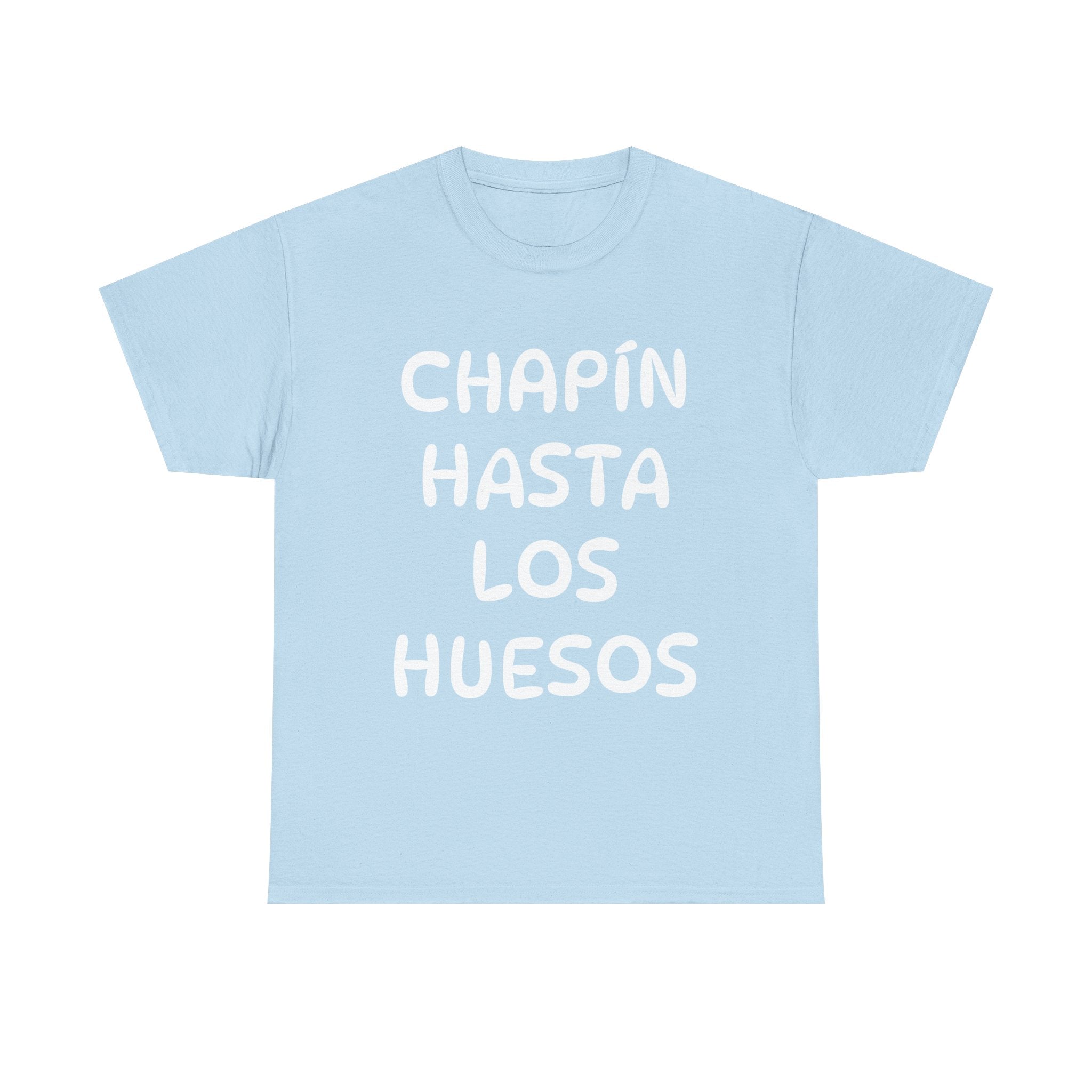 ALGODÓN GRUESO Camiseta de Hombres Guatemala Chapín Hasta Los Huesos